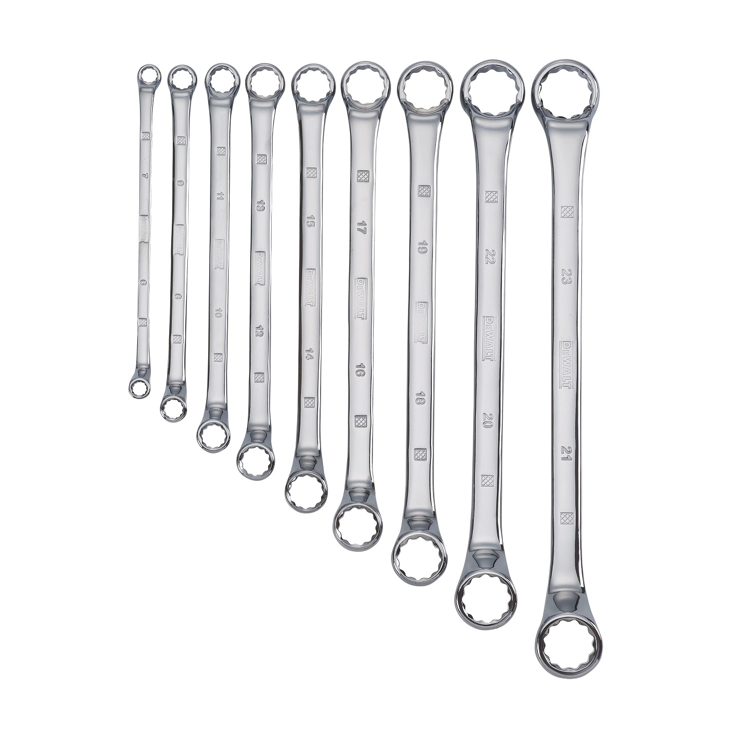 9 Piece Offset Double Box Metric Wrench Set